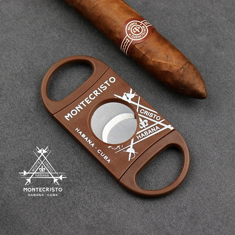 3 Cigar Set Classic Pocket Cigar Cutter V-Cut Sharp Stainless Steel Blade Guillotine Puncher Cutting Knife Accessory for Cohiba